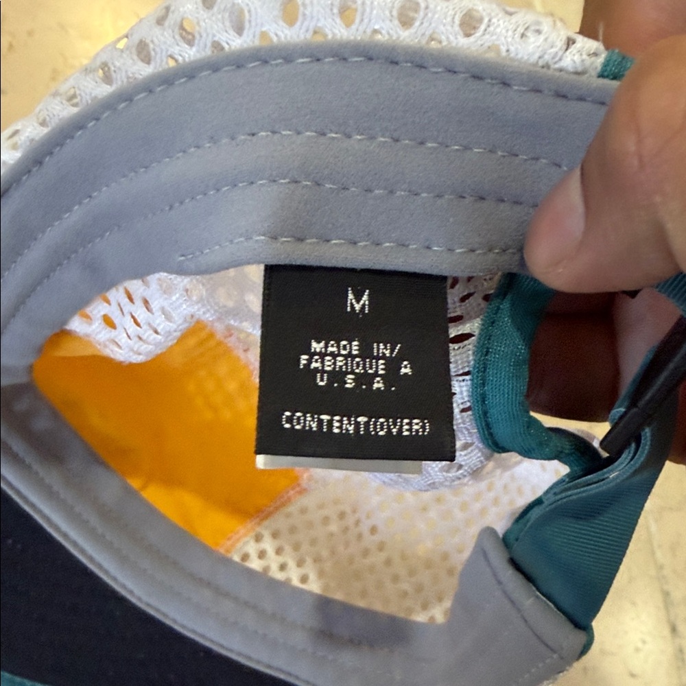 Vintage 97 Patagonia Duckbill Yellow and Blue Mesh Hat - Picture 3 of 4